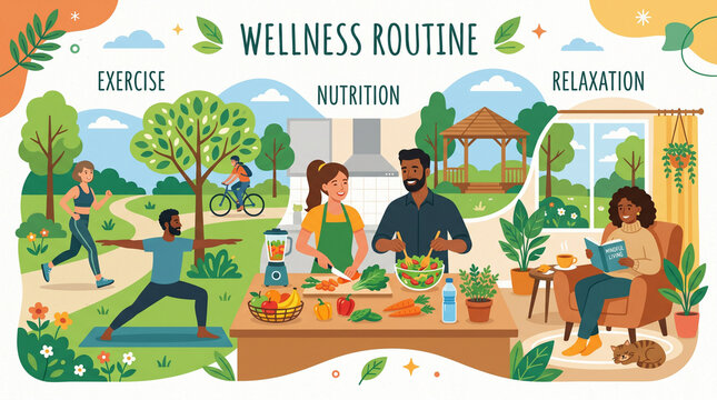 Wellness Lifestyle Combining Fitness and Healthy Habits