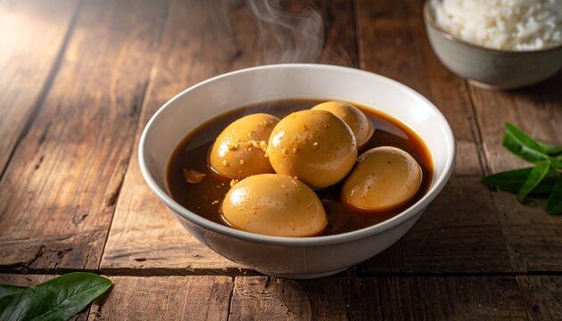Semur Telor is  Boiled Eggs Cook with Soy Sauce for Family Menu. 