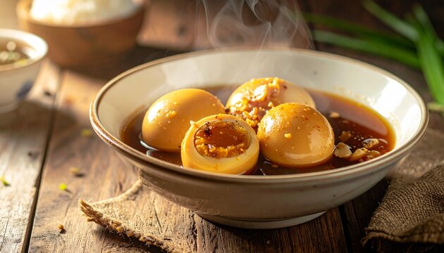 Semur Telor is  Boiled Eggs Cook with Soy Sauce for Family Menu. 