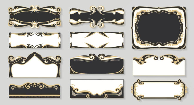 Ornate Decorative Frames and Borders Set - Vintage Style