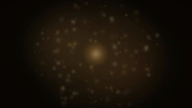 Cosmic Dust and Golden Particles Floating in Zero Gravity
