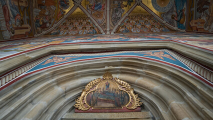 Orthodox Church Interior Frescoes © Dimitriu