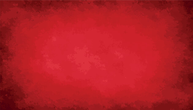 A vibrant red paper background with a subtle distressed texture and darker vignette edges, perfect for holiday greetings, creative design projects, and artistic textured graphic overlays.