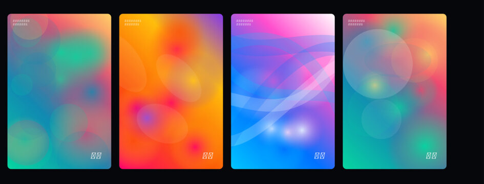 Colorful abstract backgrounds, vibrant gradient textures, multicolor bokeh effects, decorative blur patterns