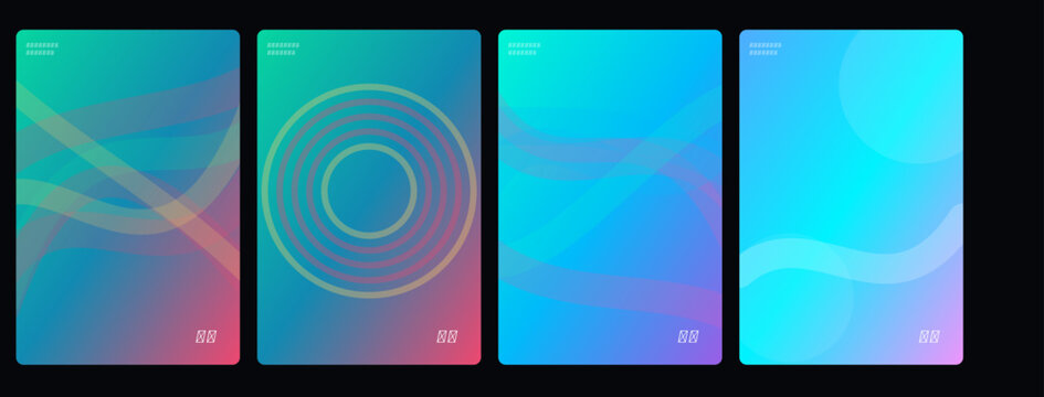 Gradient background, colorful rectangles, abstract shapes, neon texture