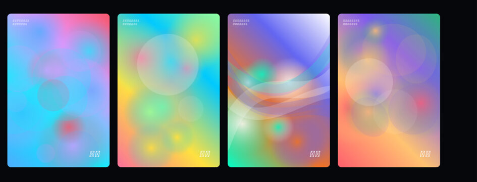 Vibrant abstract backgrounds, colorful gradient textures, neon geometric patterns, modern design elements