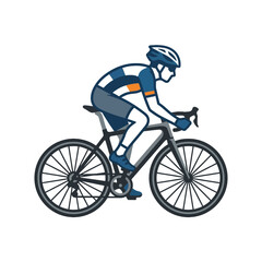 Fototapeta premium A professional cyclist rides a road bike in a race