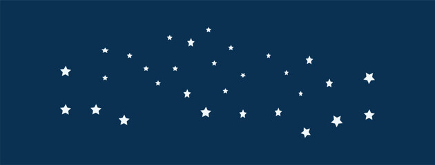 Stars in sky, starry night blue starlight shine of milky way, shooting star and meteorite comet in space universe. Twinkling blinking stars in sky with glimmer shine, dark blue background loop © Adiba