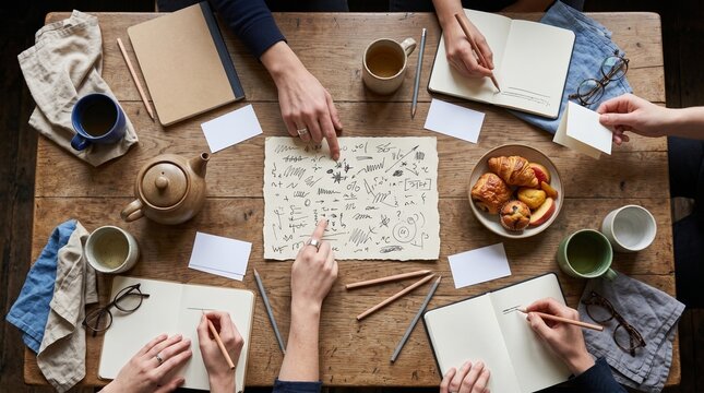 Overhead Cafe Study Table For Adult Language Exchange Meetup