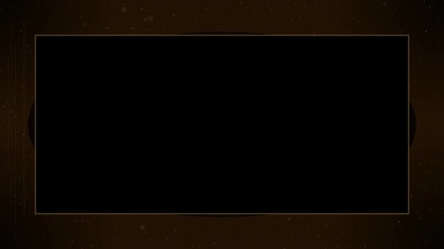 Sepia silent era vintage film frame overlay animation with damage and vignette