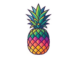 Obraz premium Colorful tropical fruit illustration