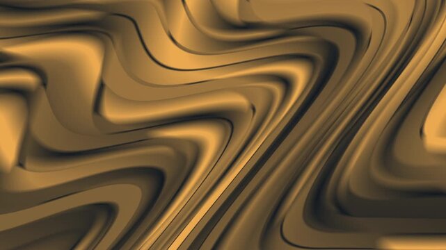 Video Background Luxurious Bronze Gold Metallic Oil Current Wavy Line Loopable Filler Overlay Broadcast