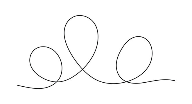 Abstract continuous line drawing of a roller coaster track