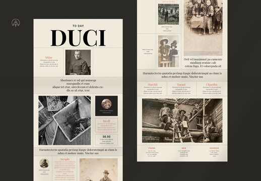 Today Newsletter Design Template