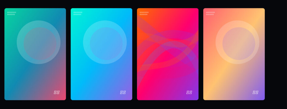 Gradient background, colorful phone wallpapers, mobile screens, vibrant abstract designs, digital patterns