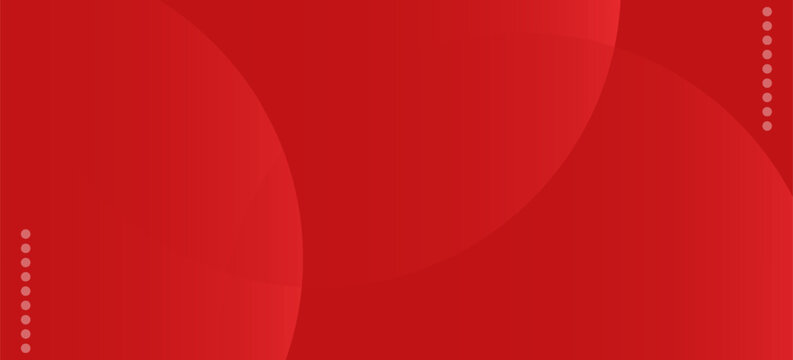 Abstract red gradient circles background. Modern simple overlap geometric pattern creative design. Minimal red curve shapes texture element. Suit for cover, poster, website, banner, presentation