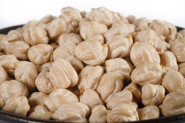 Fototapeta premium close up of raw chickpea seeds
