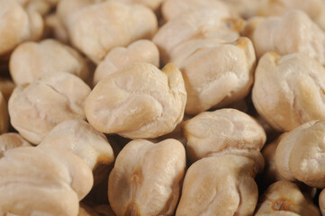 Fototapeta premium close up of raw chickpea seeds