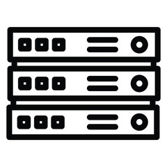 Fototapeta premium Data Server Rack Icon