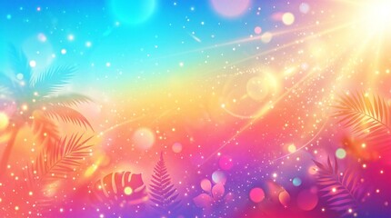 Fototapeta premium Pastel Rainbow Bokeh