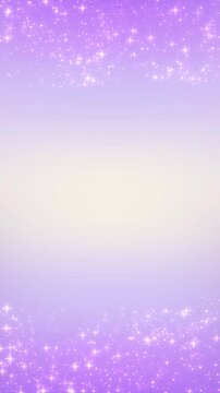 上下を波のようにキラキラの粒子が流れる紫色の背景動画 / Purple Background Video with Sparkling Particles Flowing Up and Down Like Waves