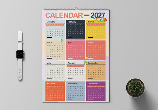 Creative Calendar 2027 Design