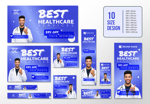 Healthcare Web Banner Bundle Template