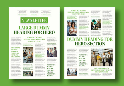 Business Newsletter Template Layout