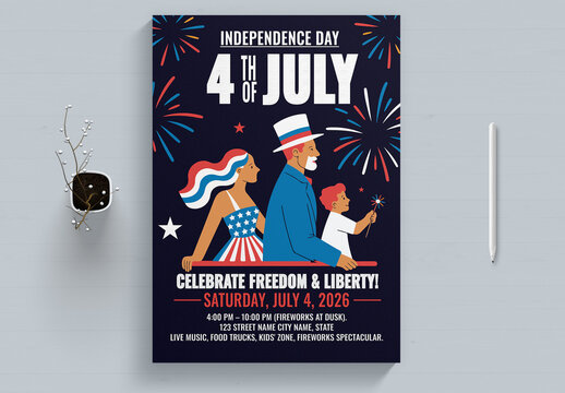 Independence Day Flyer Design