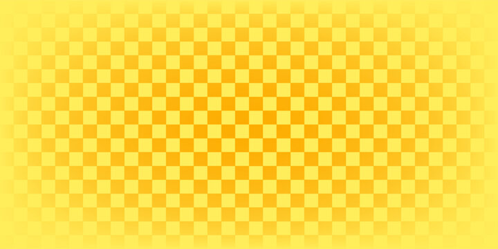 Yellow orange bitmap pixel texture. Dotted dither gradient pattern background. 8 bit halftone faded pop art gradation wallpaper. Vanishing raster video arcade game backdrop for banner, poster. Vector