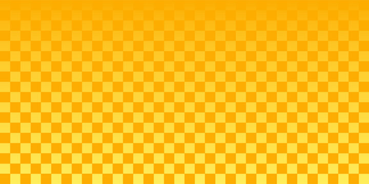 Yellow orange bitmap pixel texture. Dotted dither gradient pattern background. 8 bit halftone faded pop art gradation wallpaper. Vanishing raster video arcade game backdrop for banner, poster. Vector