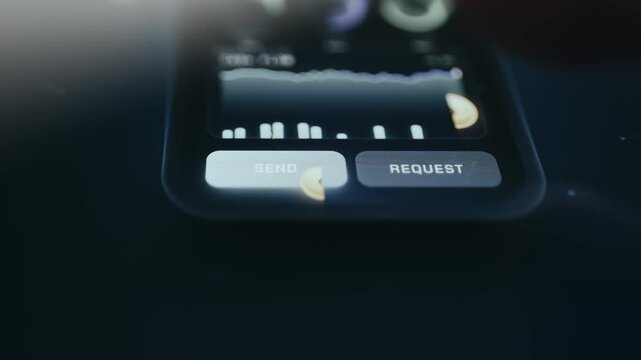 Request Funds Button in Mobile Banking Application