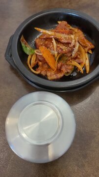 Korean Food Jeyuk Bokkeum Jeongsik