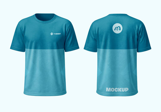 Front Back View T-Shirt Mockup