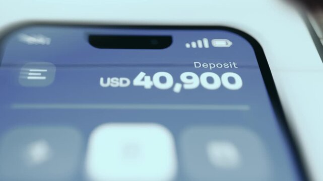 Deposit category with a balance of 40K USD