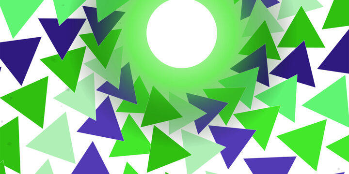 Colorful geometric triangles pattern with arrow shapes Vector, illustration