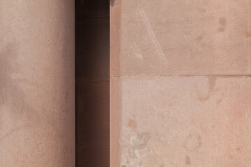 Elements of architectural decorations of buildings, columns and tops, gypsum molding, wall texture and stucco patterns. On the streets in Barcelona, public places. © Kozlik_mozlik
