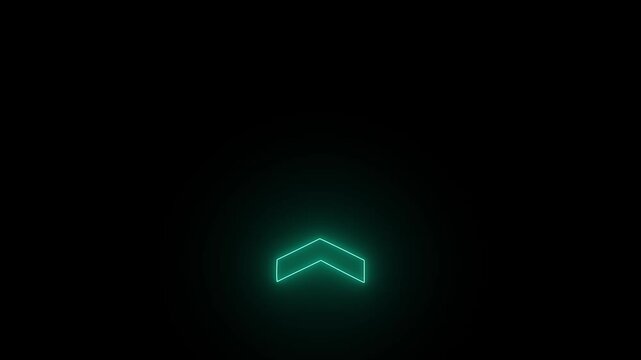 Direction concept, arrow icon, arrows indicates the direction of the overlay video layer. and looping arrow icon animation.4 k.video...