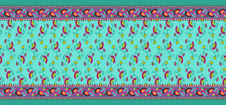 abstract flower drawing style water coloe efect design pattern for textile print, cover Sharee