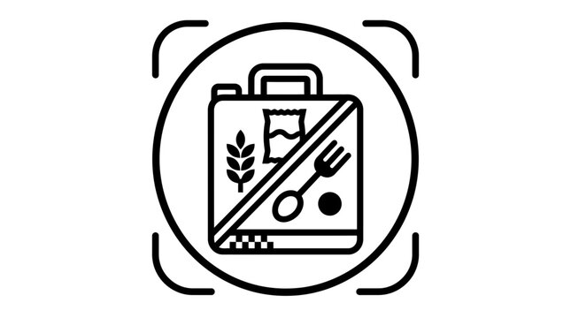 Emergency Food Supply Icon - Survival Kit Vector