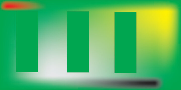 Abstract green mesh gradient vector background with three vertical rectangle bars for modern eco presentation template website banner design or business infographic backdrop
