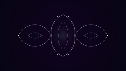 Abstract geometric constellation design with glowing lines © Aurel