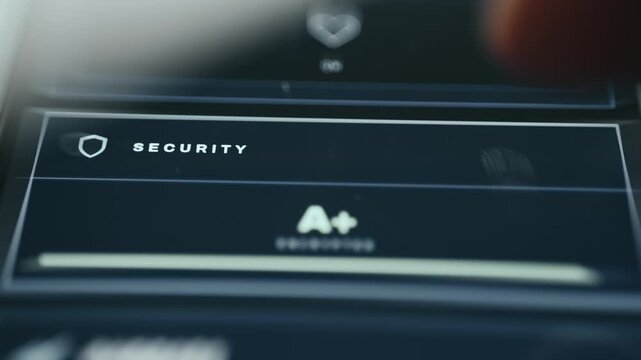 Secure System Status Screen with A plus Encryption Rating