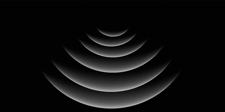 technology, vector, wireless, design, light, icon, radar, range, line, wave, field, set, transparent,