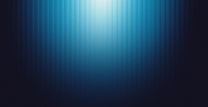 Soft Glowing Blue Light on Dark Vertical Ridged Surface Abstract Moody Futuristic Technology Background