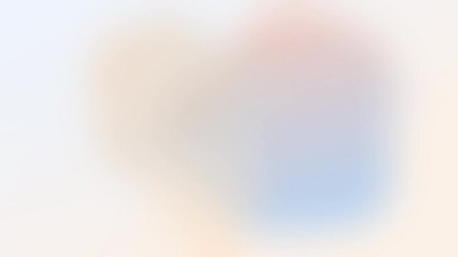 Sky Blue Apricot Floating Liquid Blob Loop