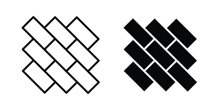 Paving icon outline drawing and clipart version