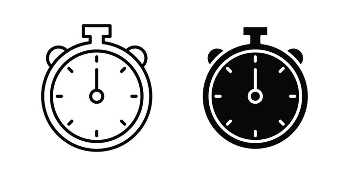 Quick service icon outline drawing and clipart version