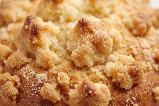Macro Texture Of Soboro Bread Topping
