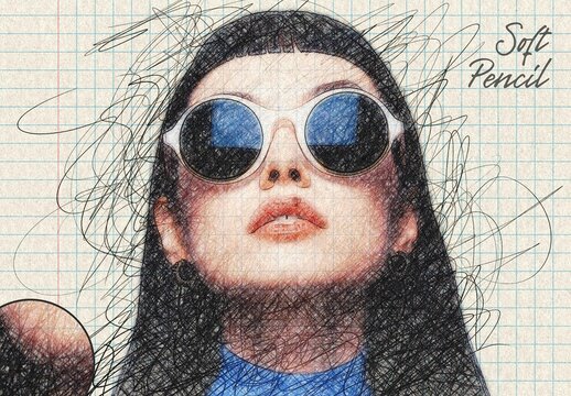 Soft Pencil Sketch Photo Effect For Poster And Social Media Design